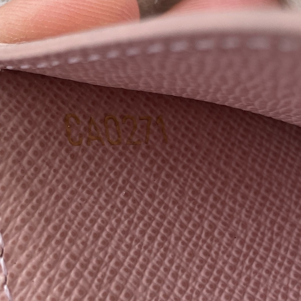 ❤️SOLD Authentic Louis Vuitton Card Holder in Damier Azur, Rose Ballerine Pink - Picture 7 of 9